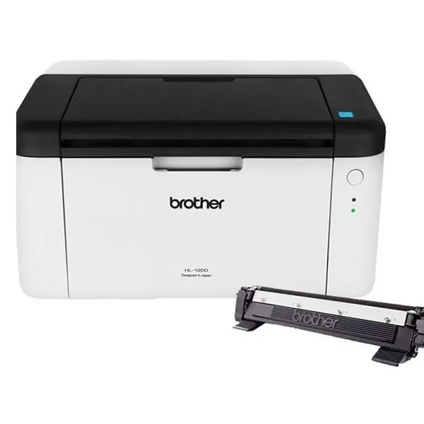 IMPRESORA LASER BROTHER HL-1200 MONOCROMÁTICA + TONER TN1060
