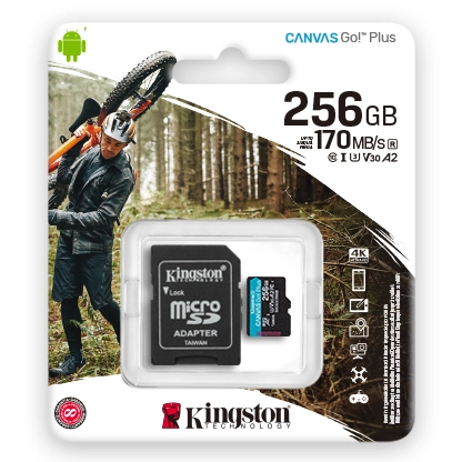 MICRO SD KINGSTON 256GB CANVAS GO PLUS CLASE 10