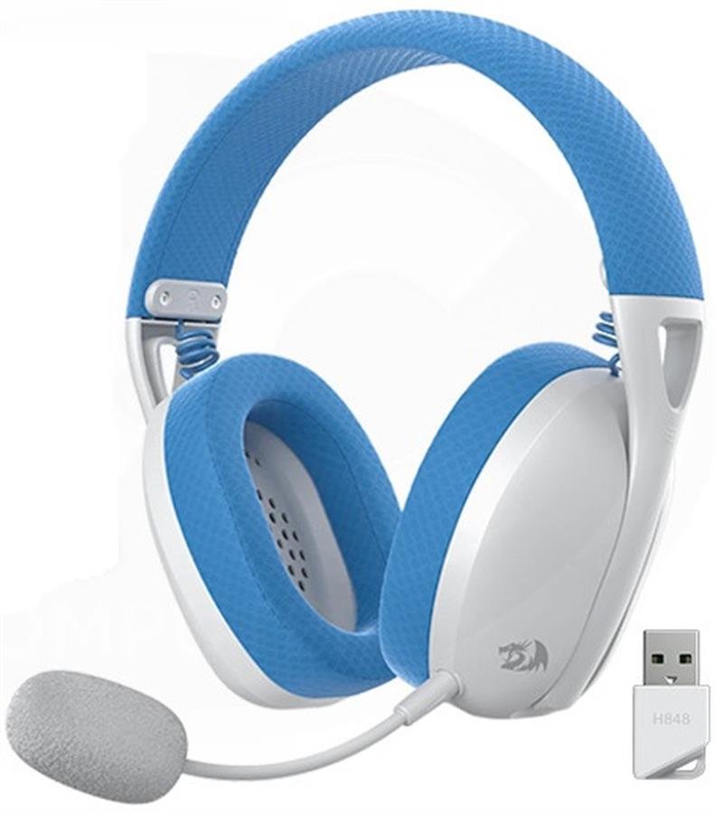 Auriculares Gamer Redragon H848 Ire Pro Wireless White/Blue