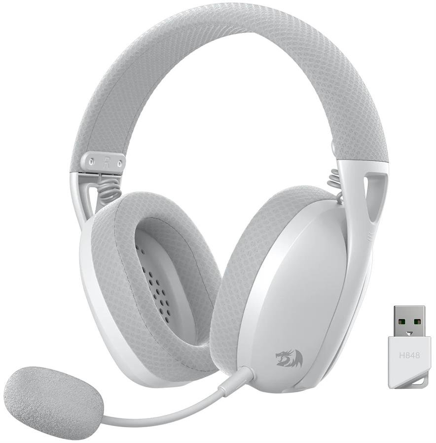 Auriculares Gamer Redragon H848 Ire Pro Wireless White/Grey