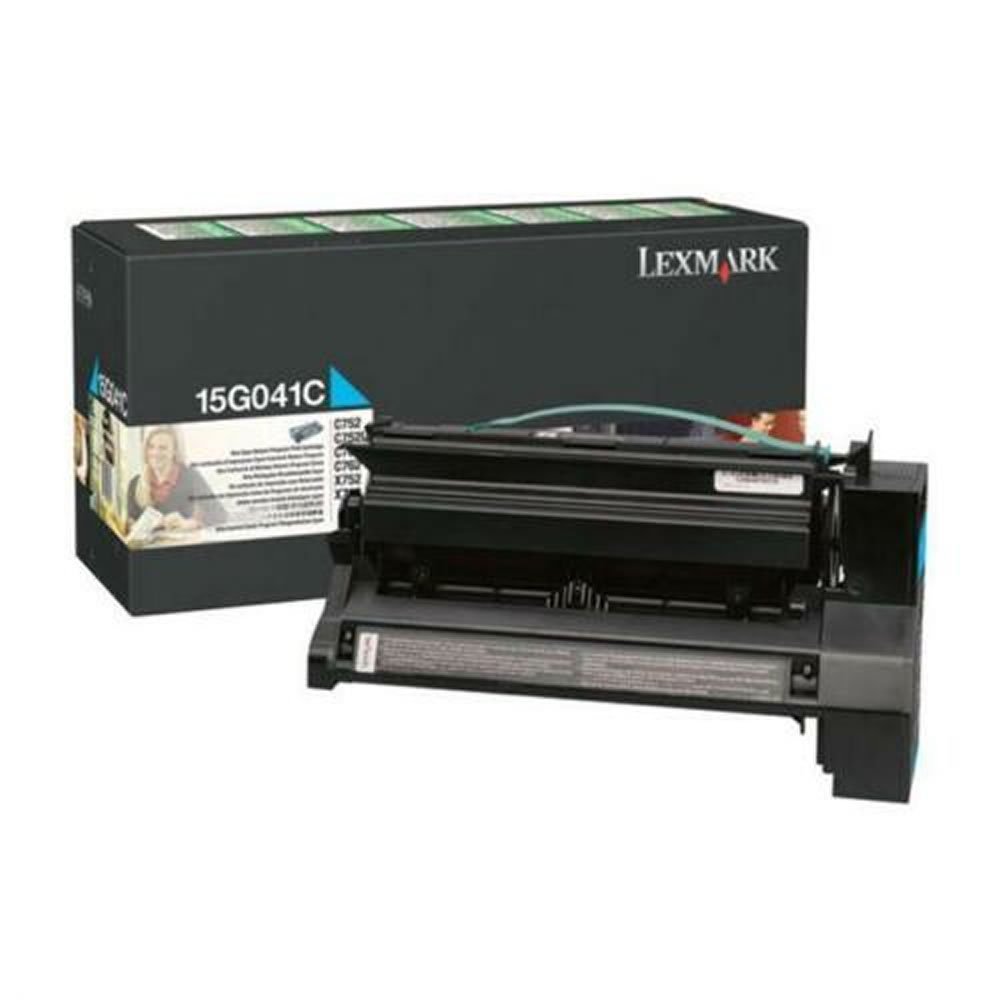 Toner Lexmark 15G041C Cyan C752 / C762 / X752 / X7
