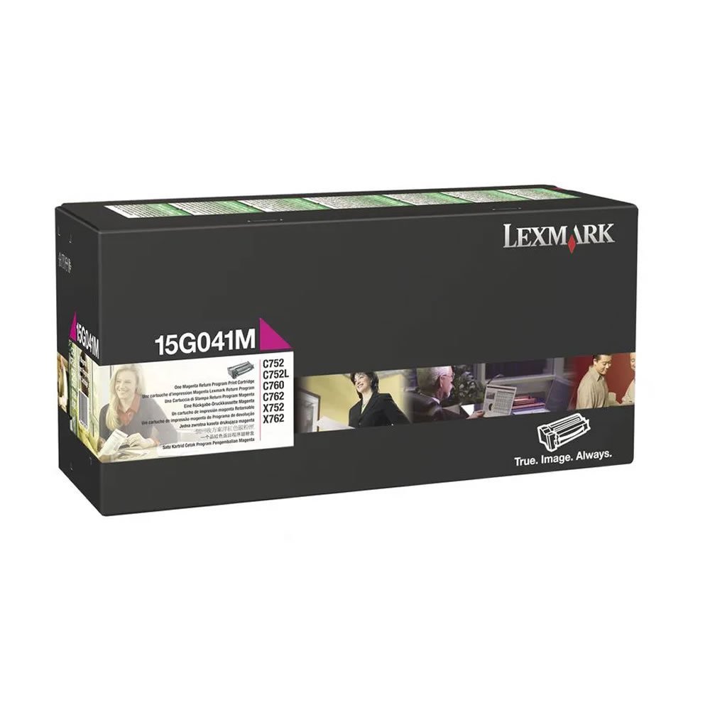 Toner Lexmark 15G041M Magenta C752 / C762 / X752 /