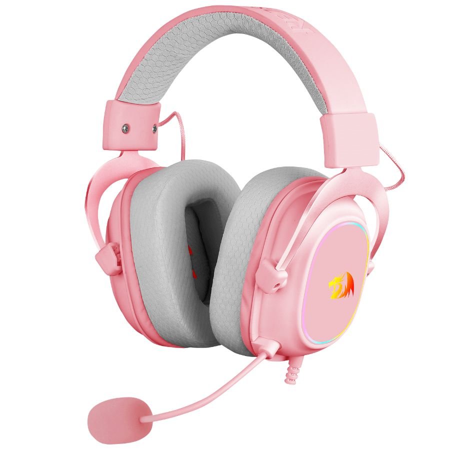 Auriculares Gamer Redragon H510 Zeus X Pink RGB