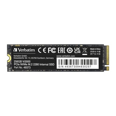 Disco SSD NVMe 256GB PCIe Gen3 Verbatim VI3000