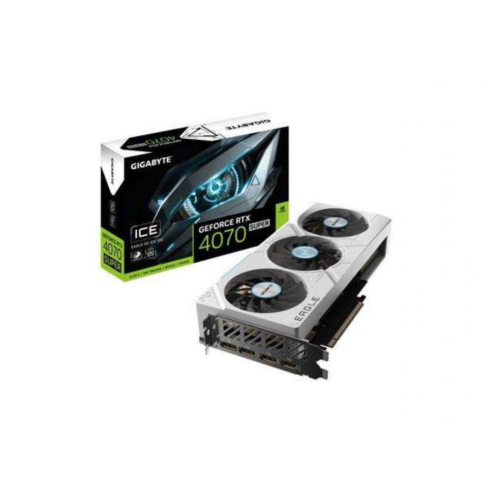 Placa de Video Gigabyte GeForce RTX 4070 Super 12GB GDDR6X Eagle OC Ice White