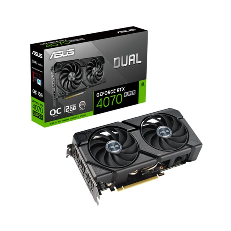 Placa de Video Asus GeForce RTX 4070 Super 12GB GDDR6X Dual Evo OC