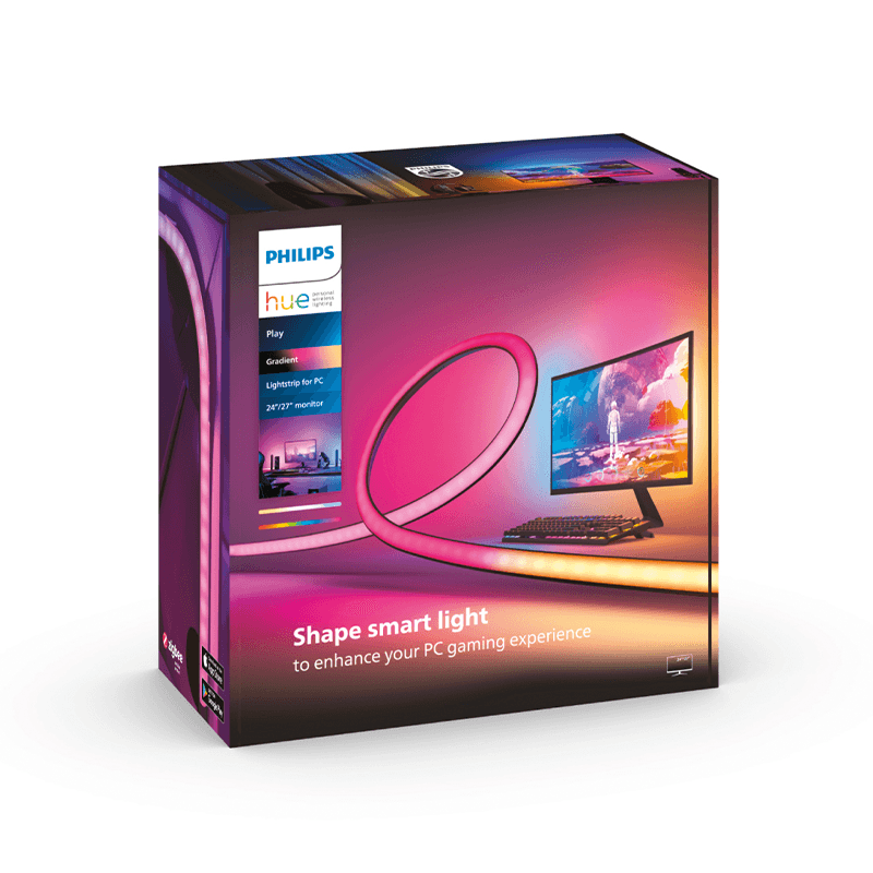 Tira Led Philips Hue Play Gradient para PC 24" 27"