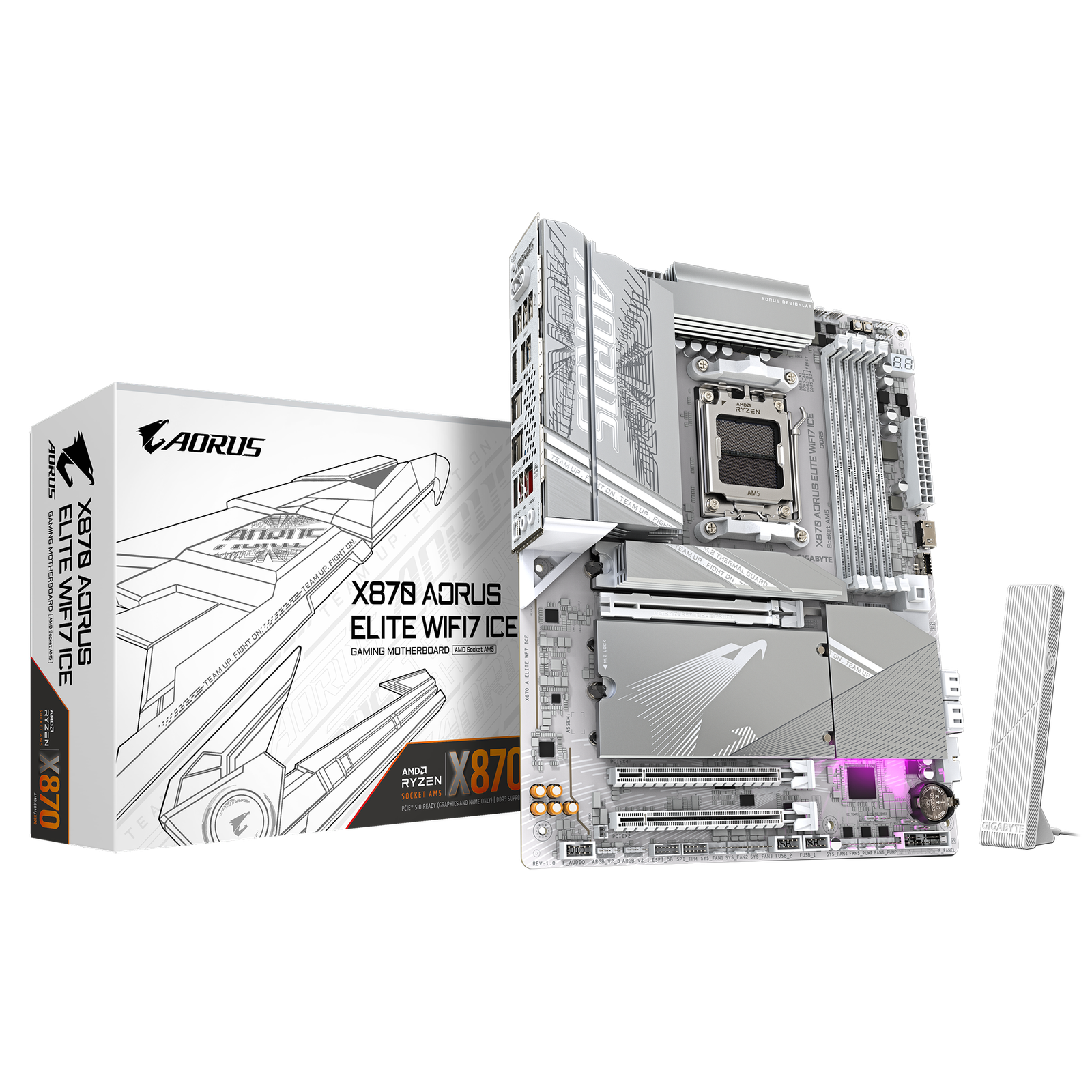 Mother Gigabyte X870 Aorus Elite WIFI7 ICE AM5