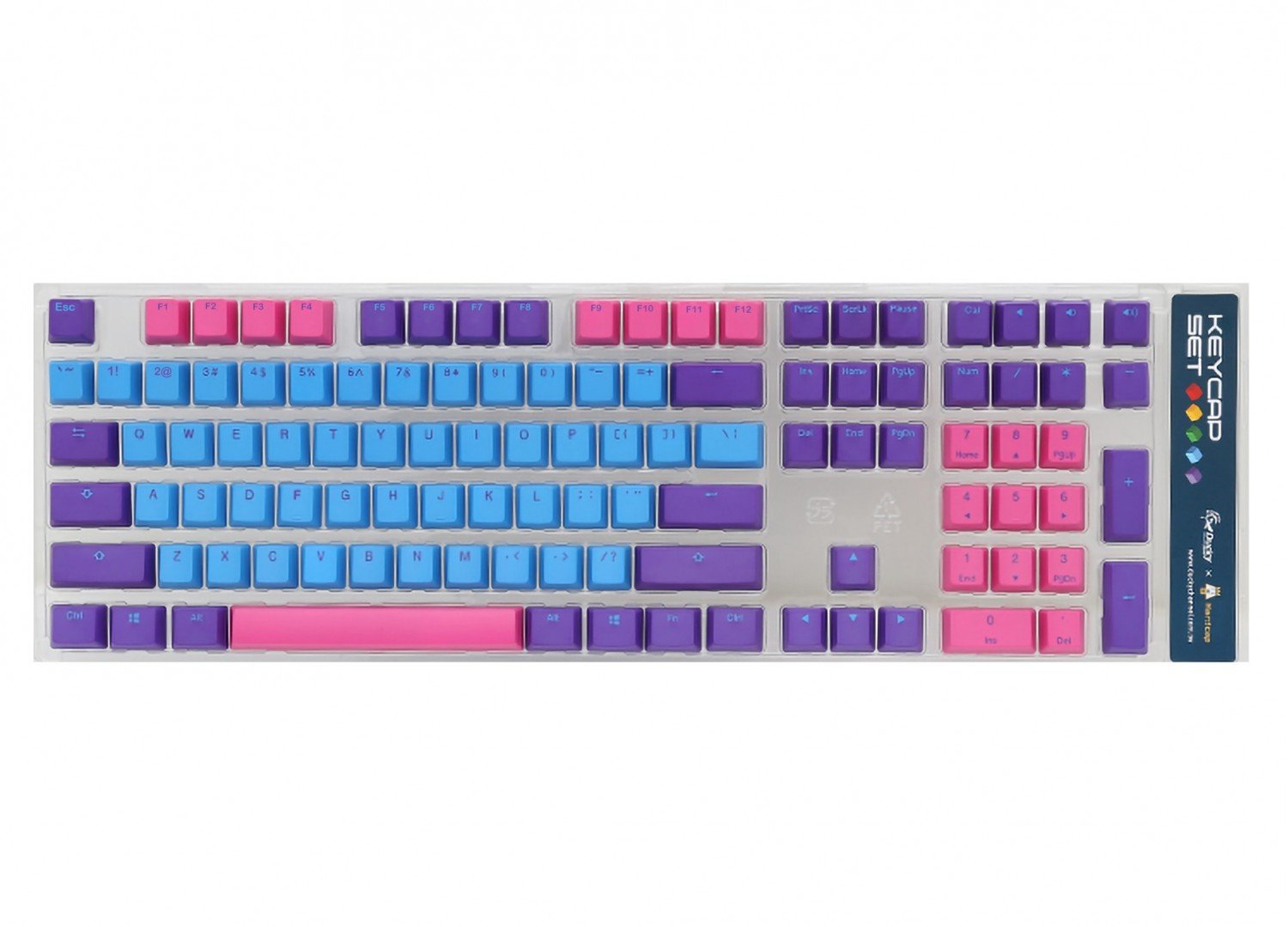 Set de Teclas Ducky Jocker PBT Seamless Double Shot 3 Tone