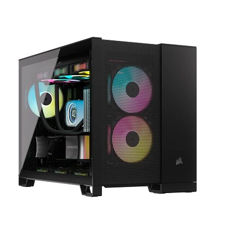 Gabinete Corsair 2500D Airflow TG Mid-Tower Dual Chamber Black