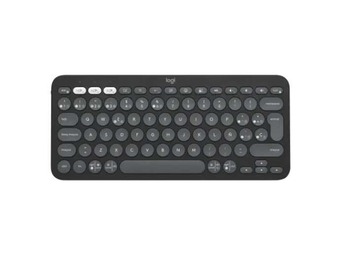 Teclado Logitech Bluetooth K380s Pebble Graphite