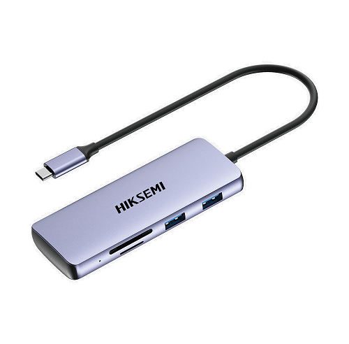 Hub Hiksemi 8 en 1 USB Type C HDMI SD USB 3.0 x3 / USB 2.0