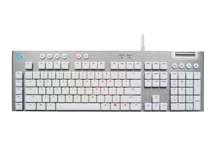 Teclado Logitech G815 Mechanical White RGB Lightsync