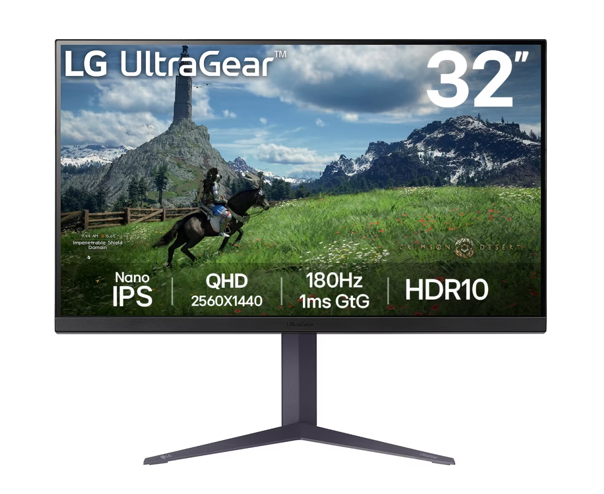 Monitor Gamer LG 32 180 Hz Nano IPS QHD 32GS85Q-B