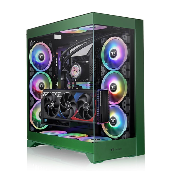 Gabinete TT CTE E660 MX Mid-Tower TG x2 Racing Green