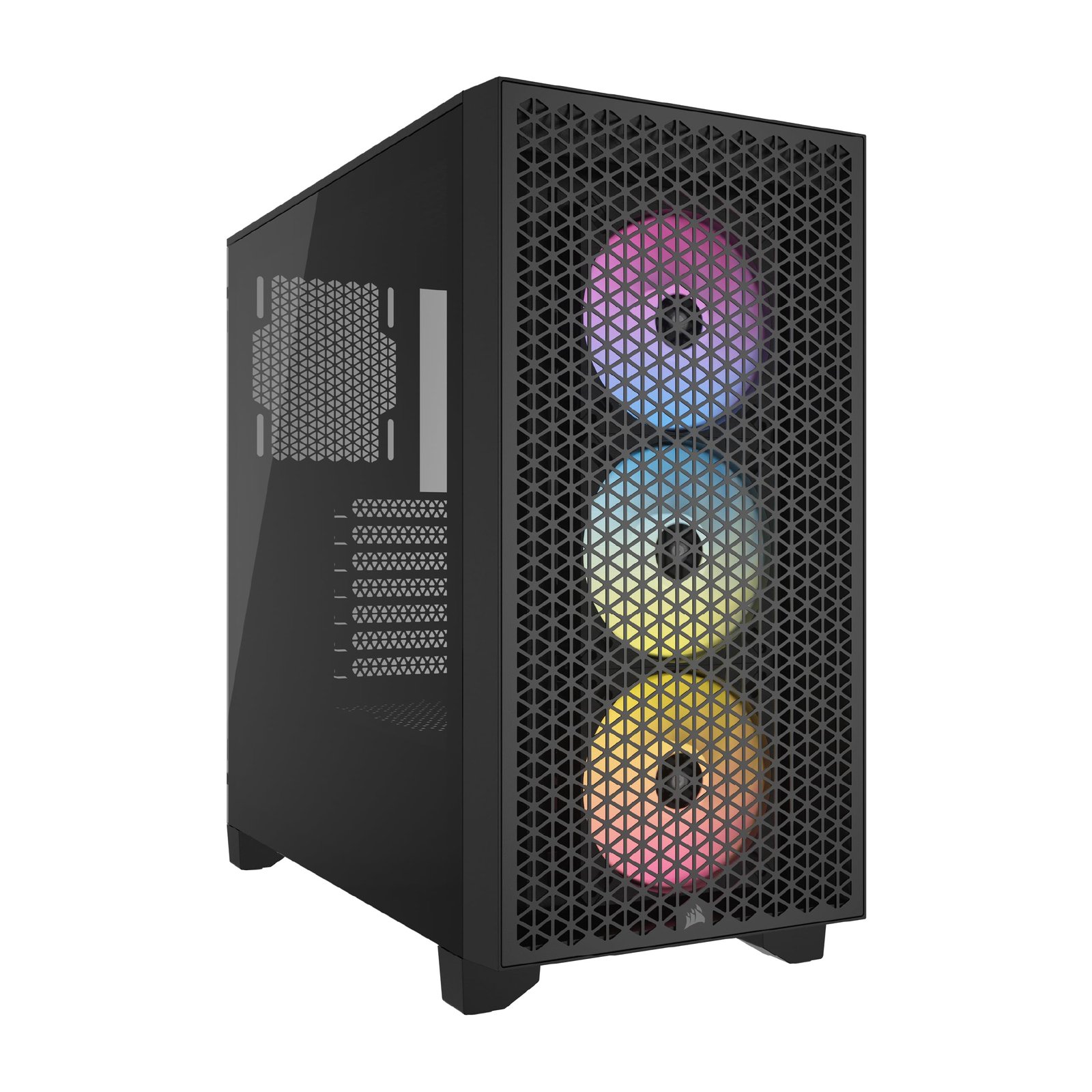 Gabinete Corsair 3000D RGB Airflow Mid-Tower TG RGB Fan x3 Black