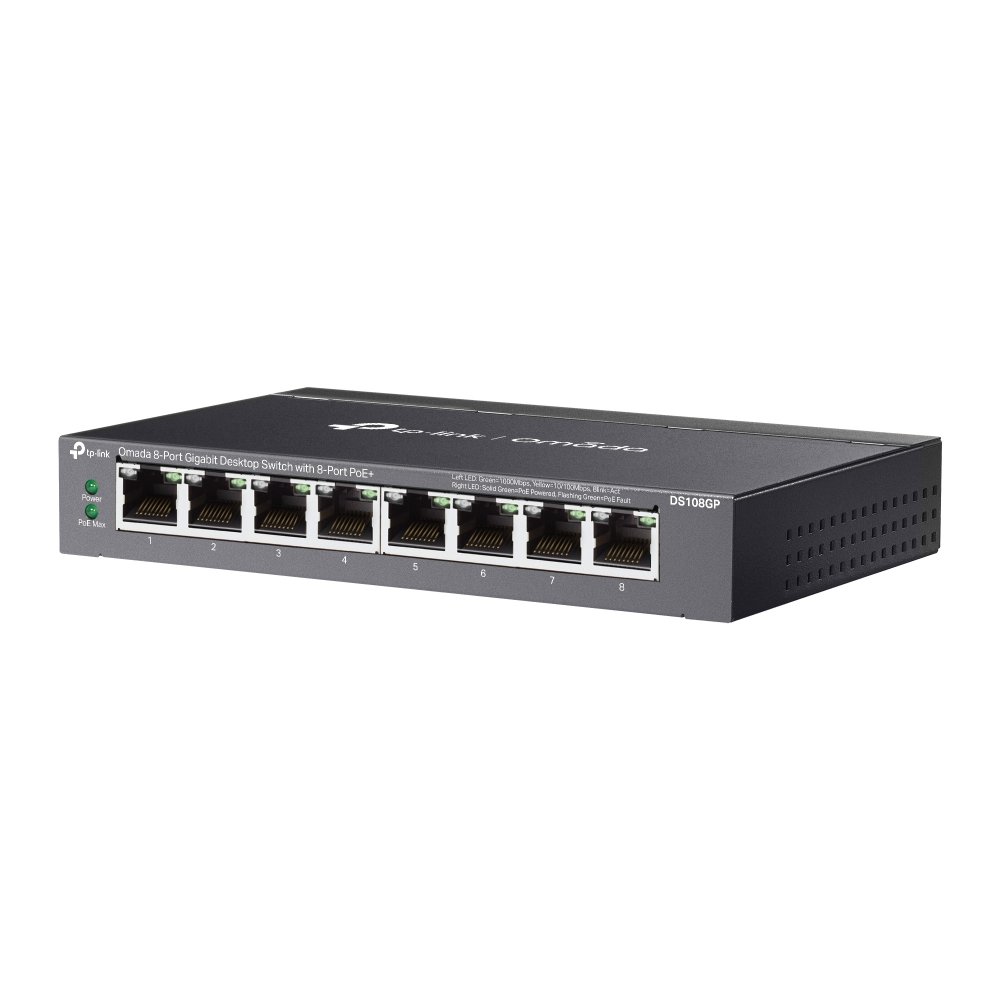 SWITCH TP-LINK OMADA DS108GP 8P GIGABIT (8 POE)