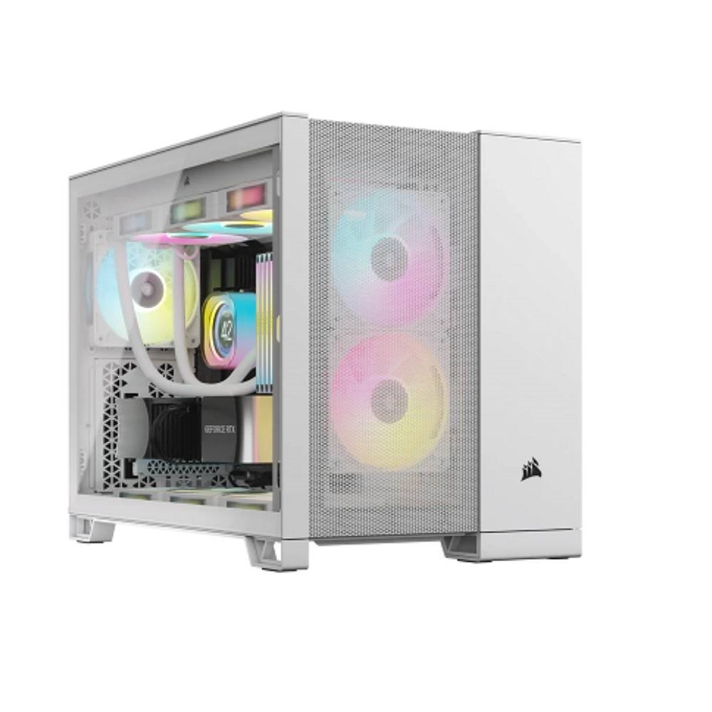 Gabinete Corsair 2500D Airflow TG Mid-Tower Dual Chamber White