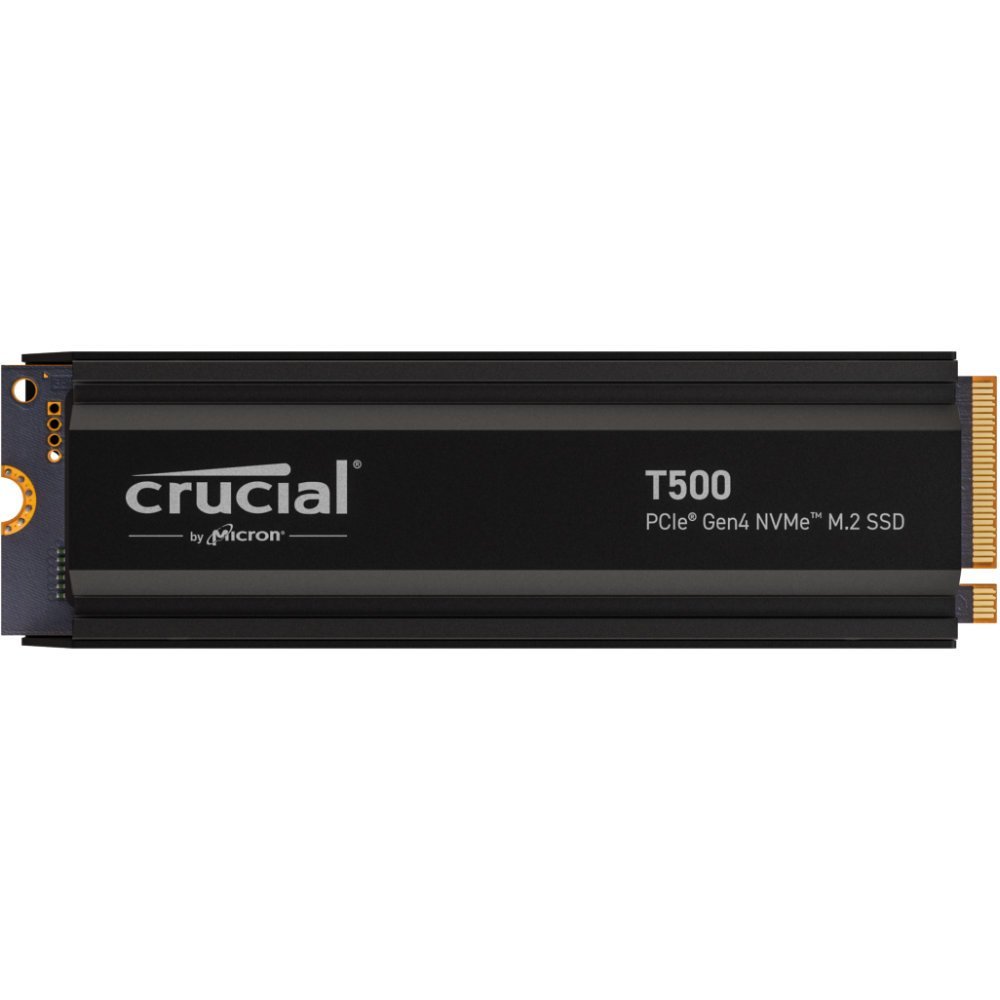 Disco SSD NVMe 1TB Crucial T500 PCIe Gen4 con Disipador