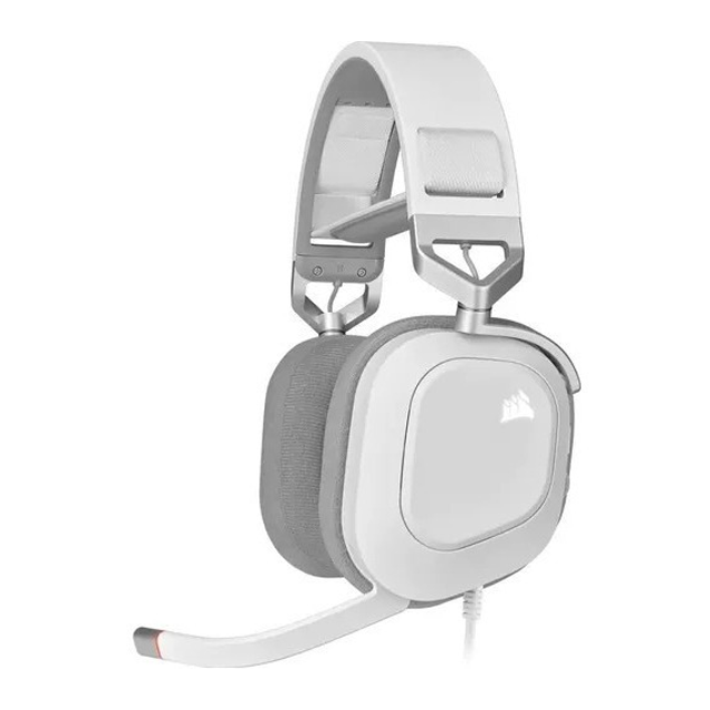 Auriculares Corsair HS80 RGB Wireless Spatial Audio White