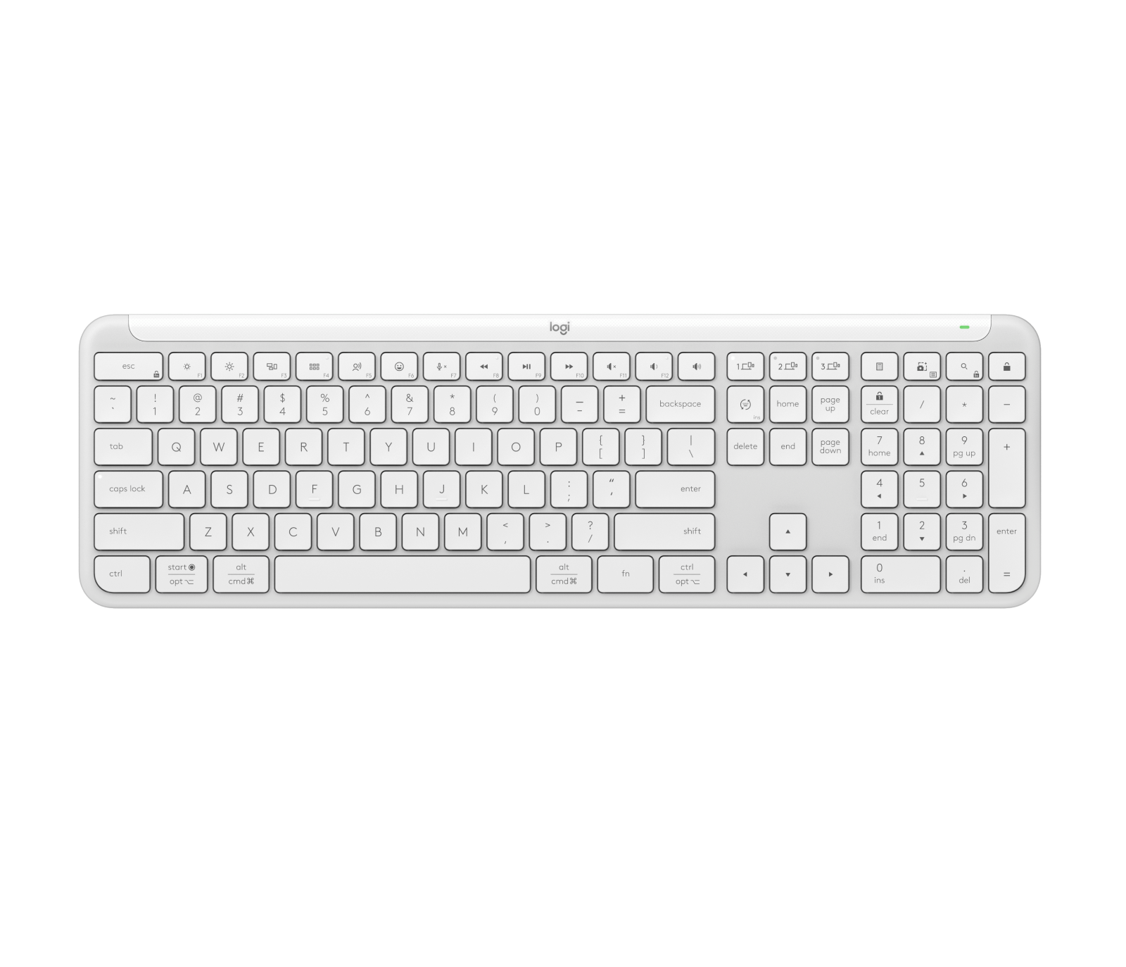 Teclado Logitech K950 Slim White