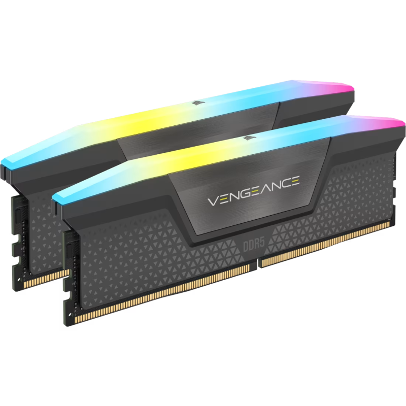 Memoria Corsair DDR5 32GB (2x16GB) 7200 MHz Vengeance RGB Black CL34