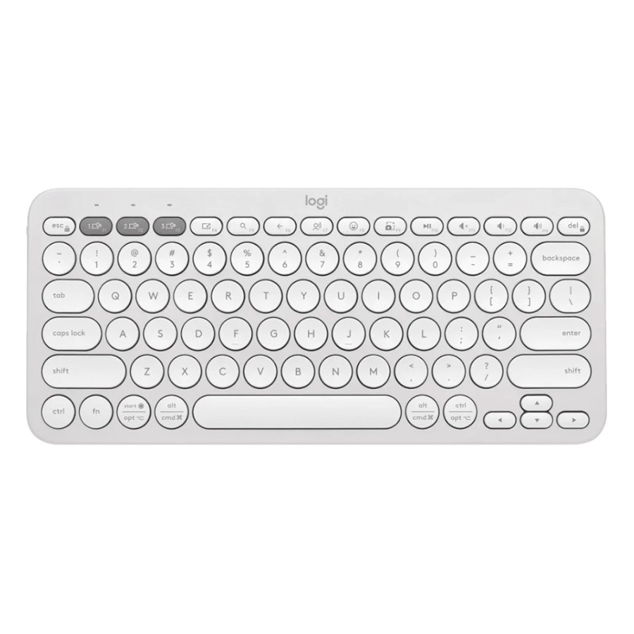 Teclado Logitech Bluetooth K380s Pebble White