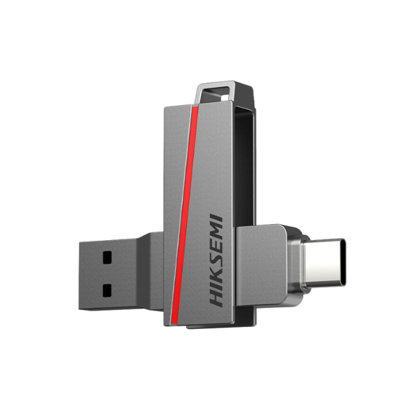 Pendrive Hiksemi 64GB E307C Dual Slim USB 3.0 / USB Tipo C