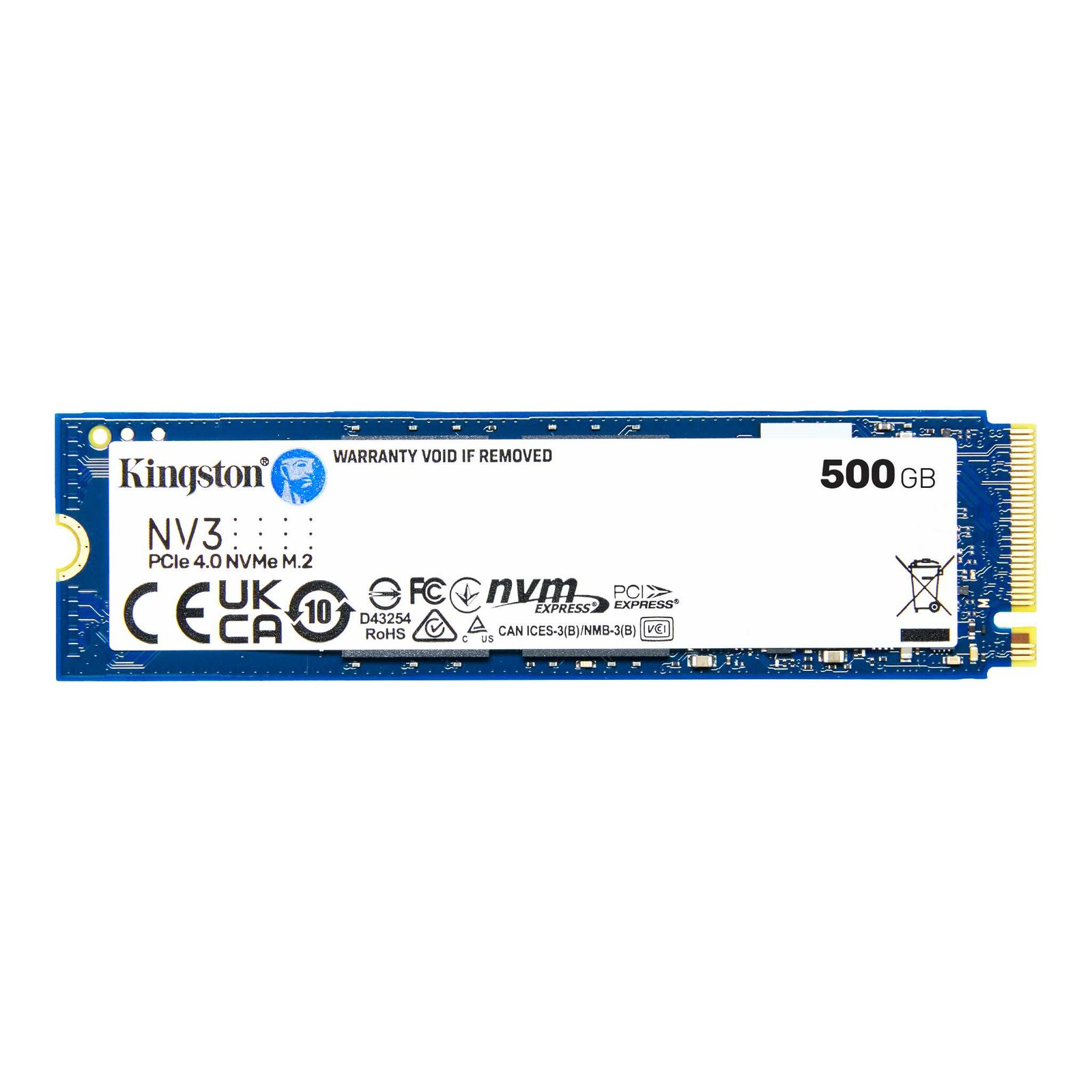 Disco SSD NVMe 500GB Kingston SNV3S PCIe Gen4