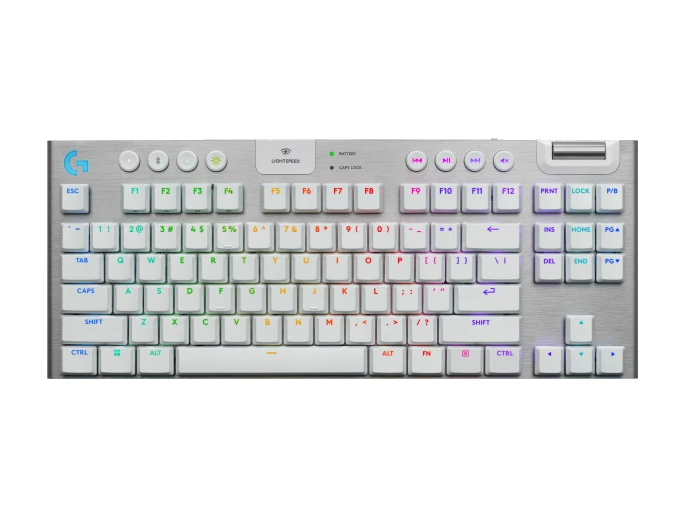 Teclado Logitech G915 X TKL White Mech RGB Wifi