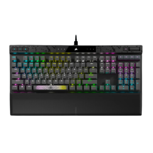 Teclado Corsair K70 MAX RGB Mecanico Switch MGX ajustable c/apoya muñeca