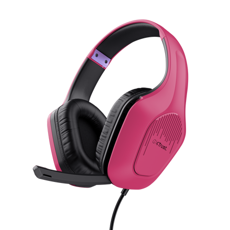 Auriculares Gamer Trust Zirox Pink GXT 415P