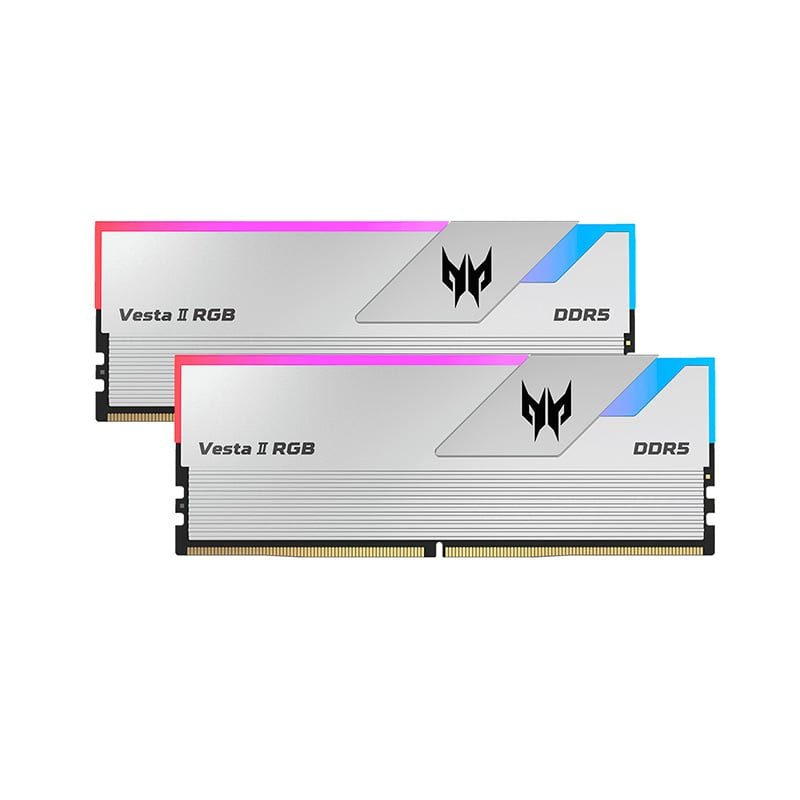 Memoria Acer Predator DDR5 64GB (2x32) 6400MHz Vesta II RGB Silver