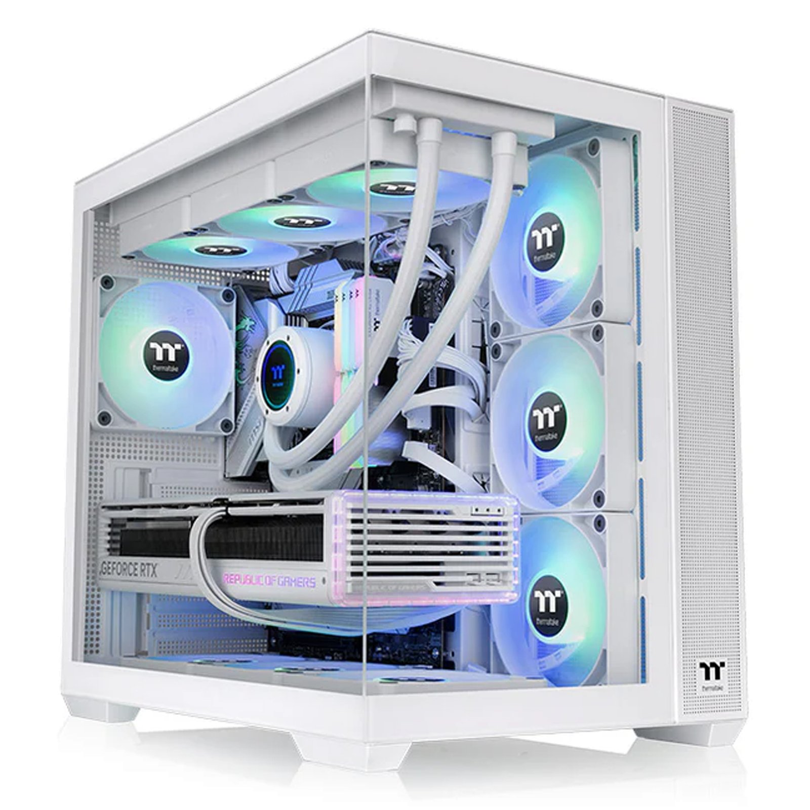 Gabinete Thermaltake View 380 TG ARGB Snow