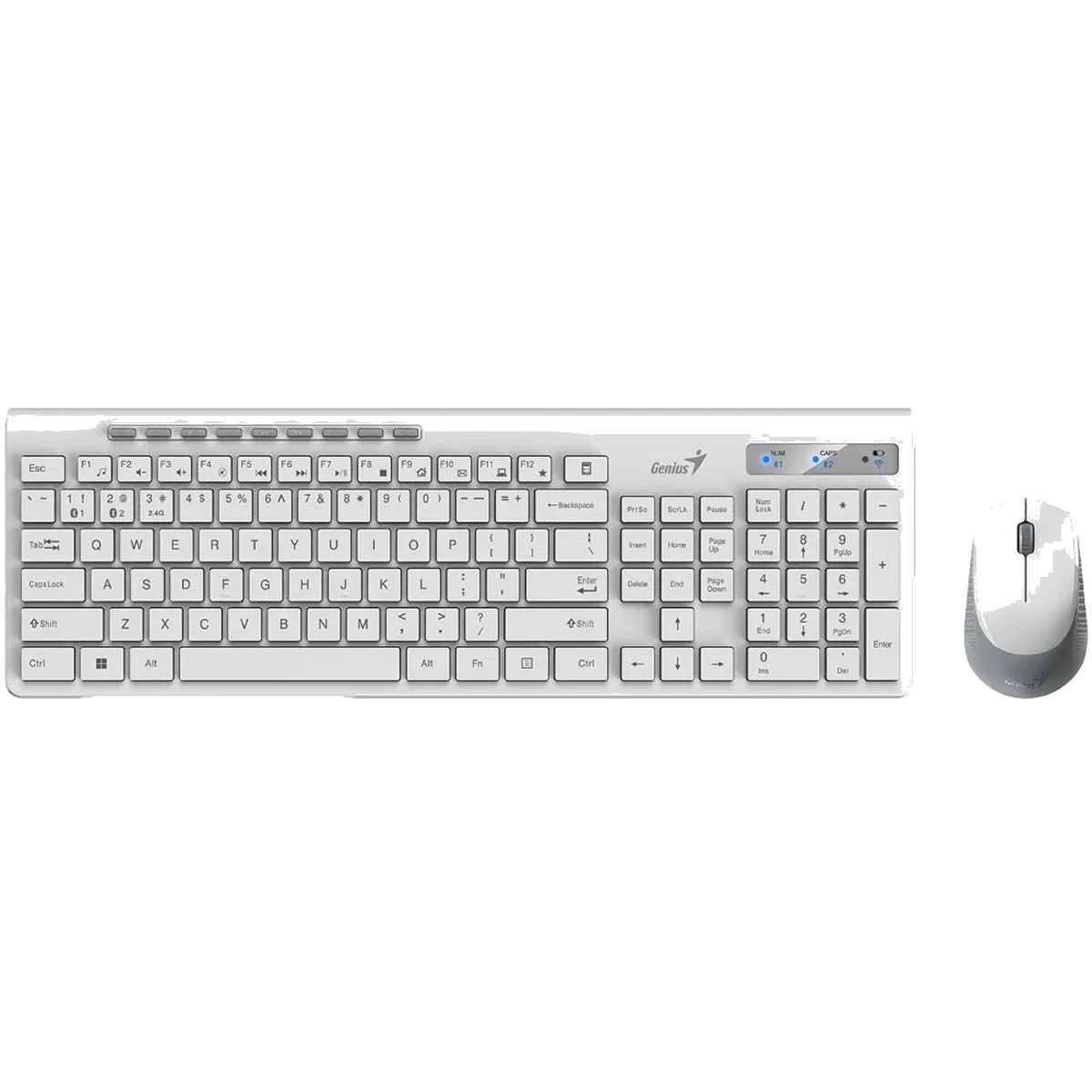 Teclado y Mouse Genius Slimstar 8230 AI White