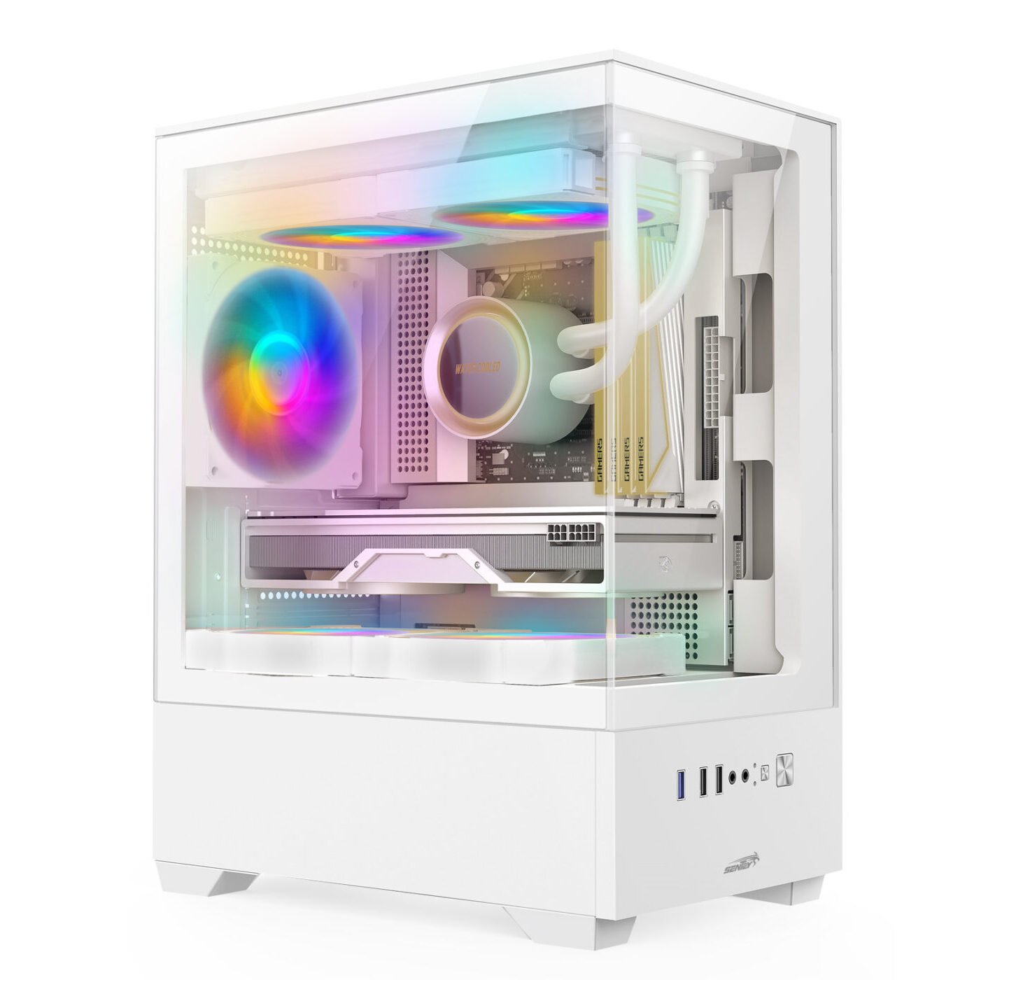 GABINETE SENTEY H11 WHITE + 5 FAN FRGB