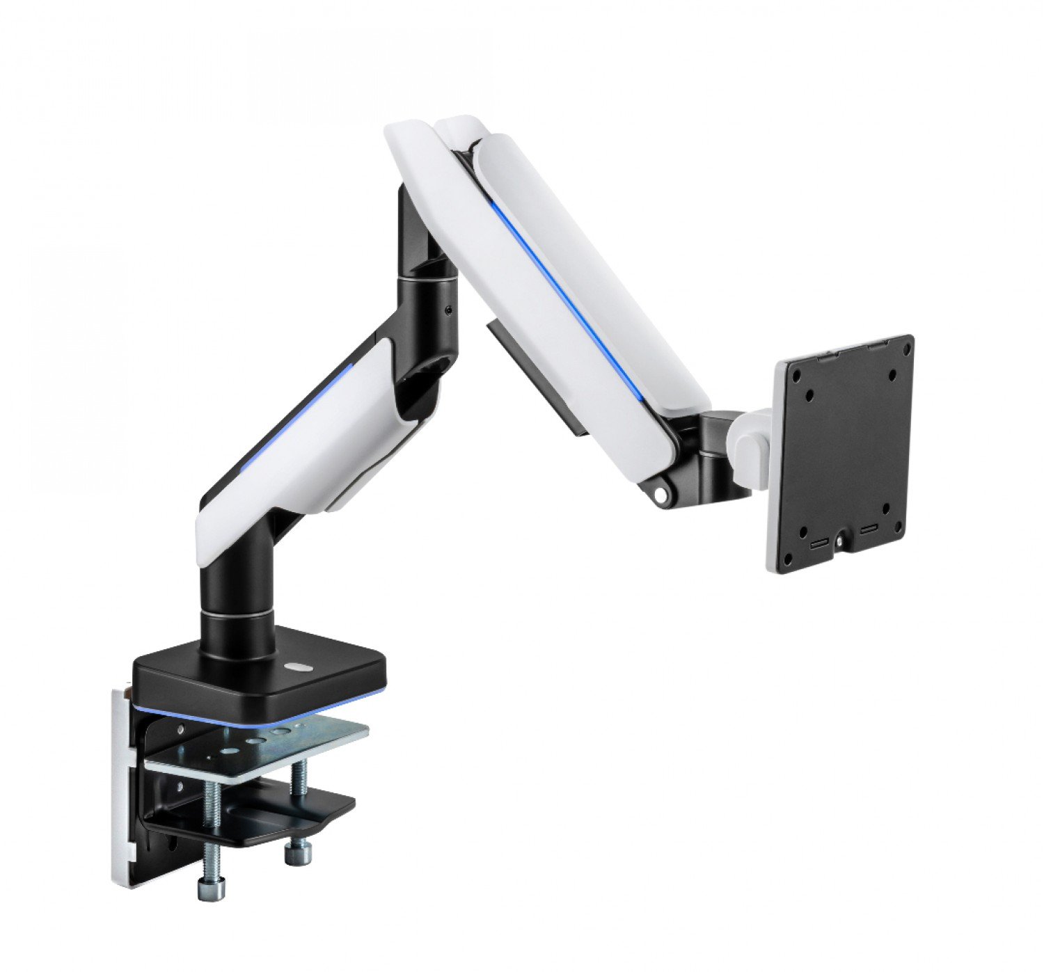 Soporte de Escritorio Intelaid RGB Alta Resistencia 17 a 49 Pulgadas 20Kg IT-DBGR