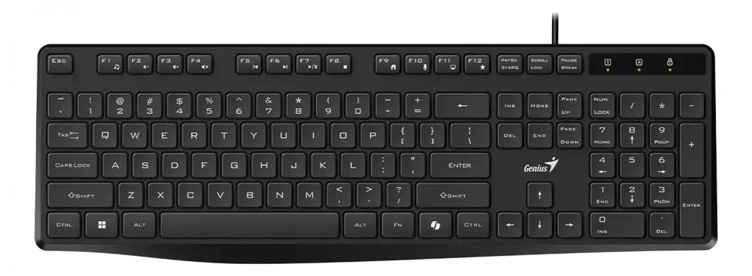 Teclado Genius RS2 KB-117S AI SP BLK USB