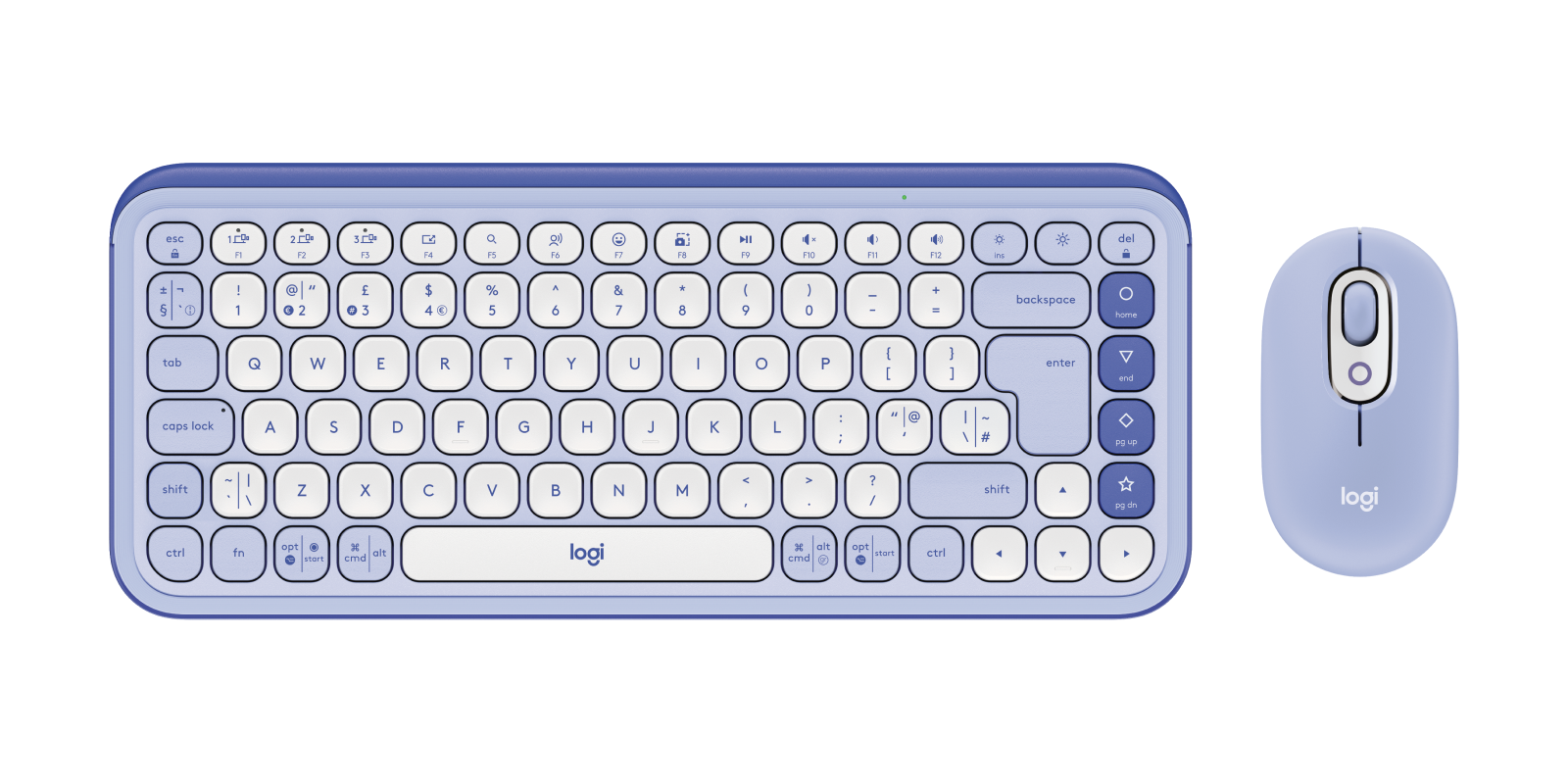 Combo Inalámbrico Logitech POP Icon Lila