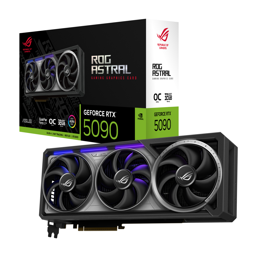 Placa de Video Asus GeForce RTX 5090 32GB GDDR7 ROG Astral OC
