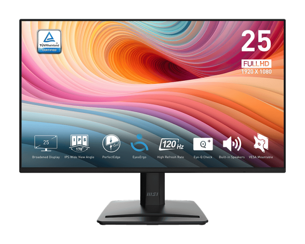 Monitor Gamer MSI 24.5 120Hz 1ms IPS PRO MP252 E2
