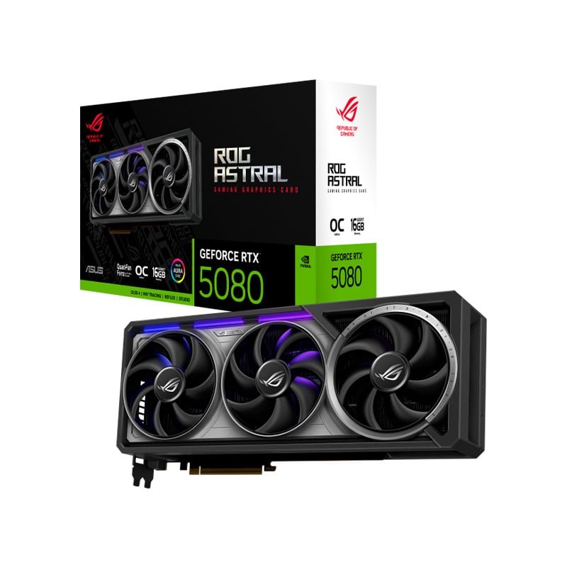 Placa de Video Asus GeForce RTX 5080 16GB GDDR7 ROG Astral OC