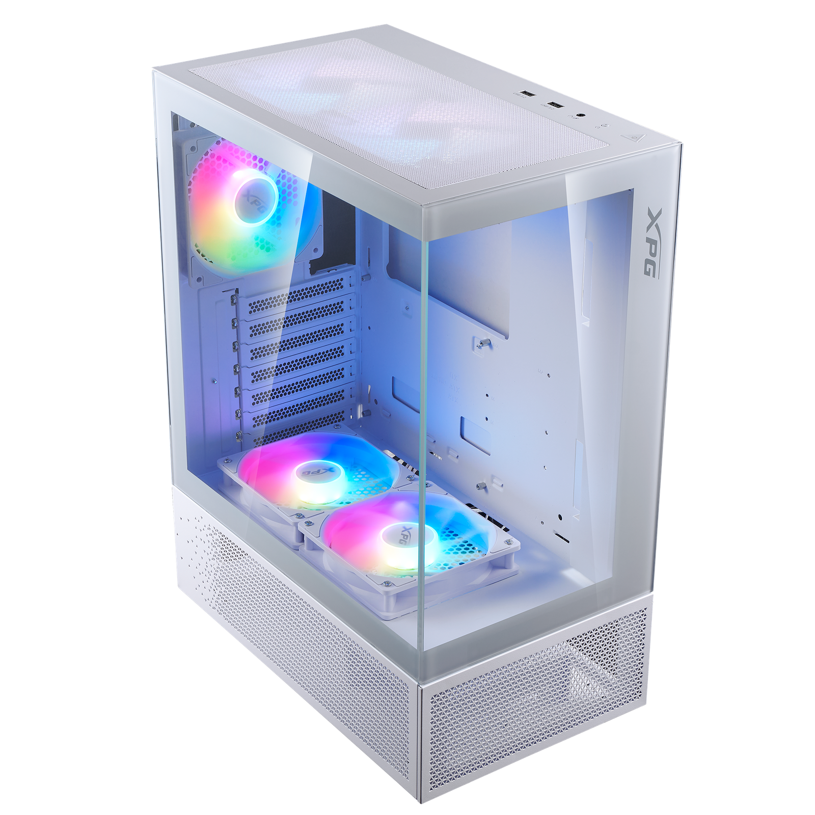 Gabinete Adata XPG Invader X Mini Blanco + 5 Fan ARGB Gabinete Adata XPG Invader X Mini Blanco + 5 Fan ARGB