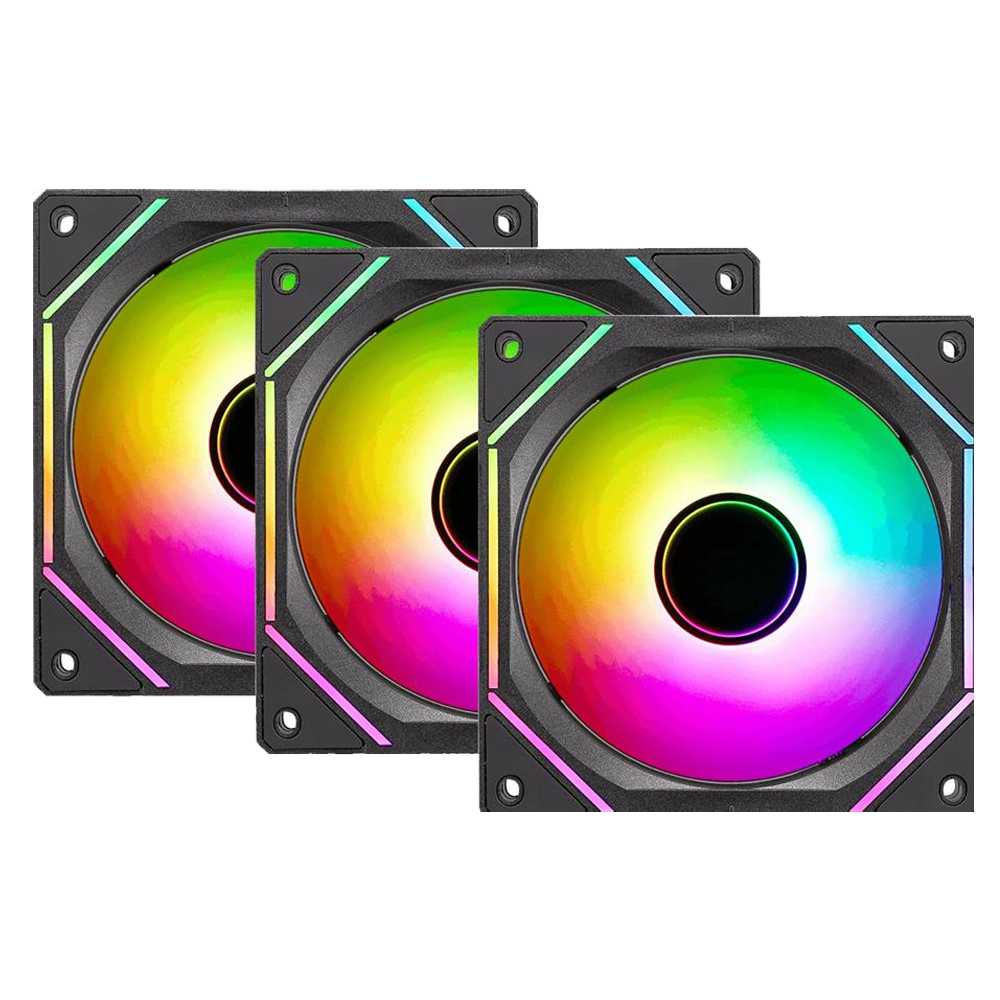 Kit x3 Cooler Fan Formula V Air Bridge Black ARGB