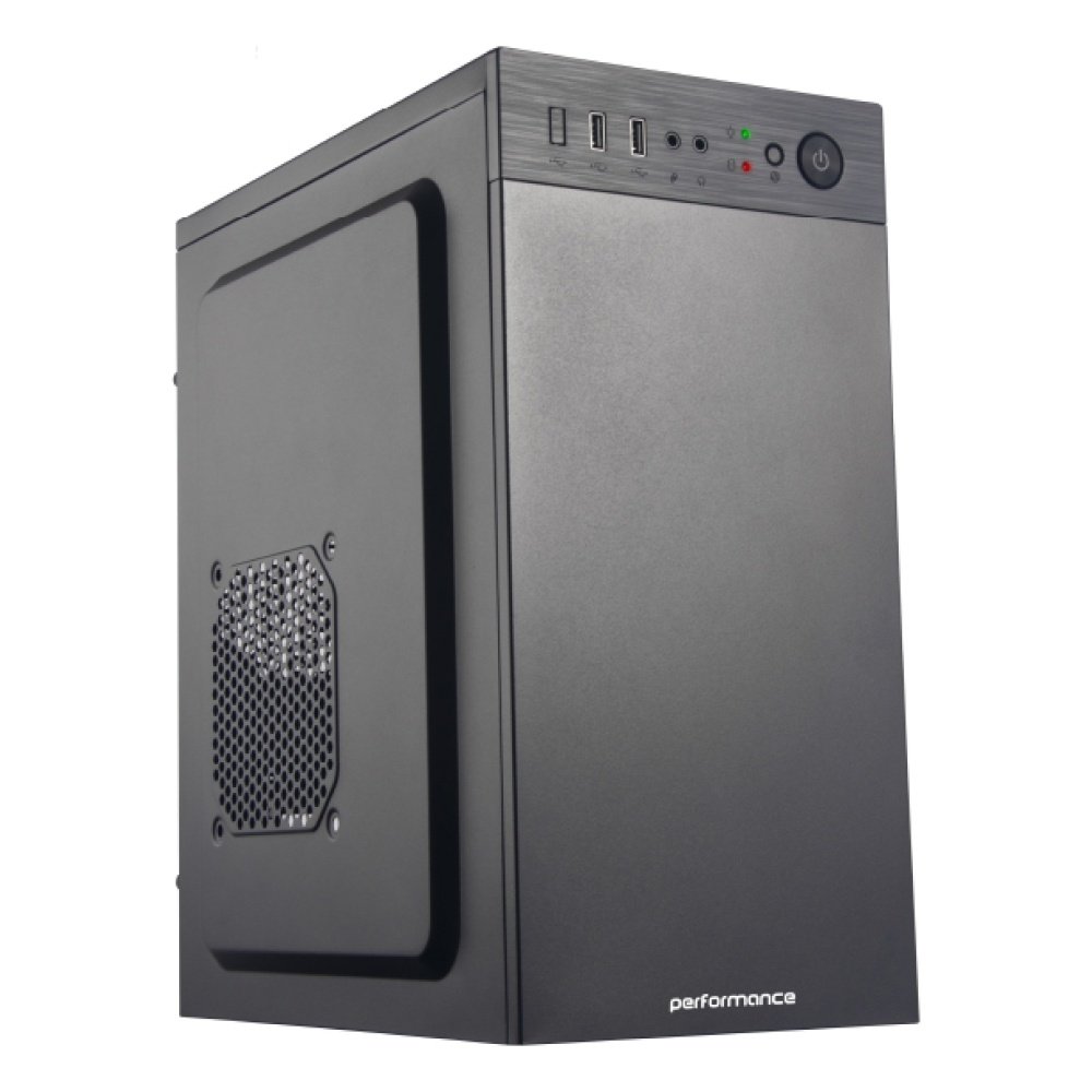 Kit Gabinete Performance Mate + Fuente 500w + Teclado + Mouse + Parlantes