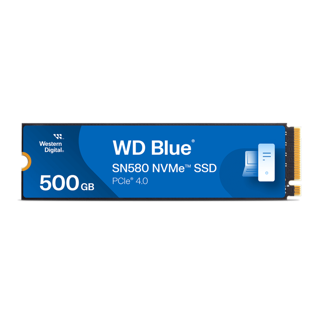 Disco SSD NVMe 500GB WD Blue SN580 PCIe Gen4