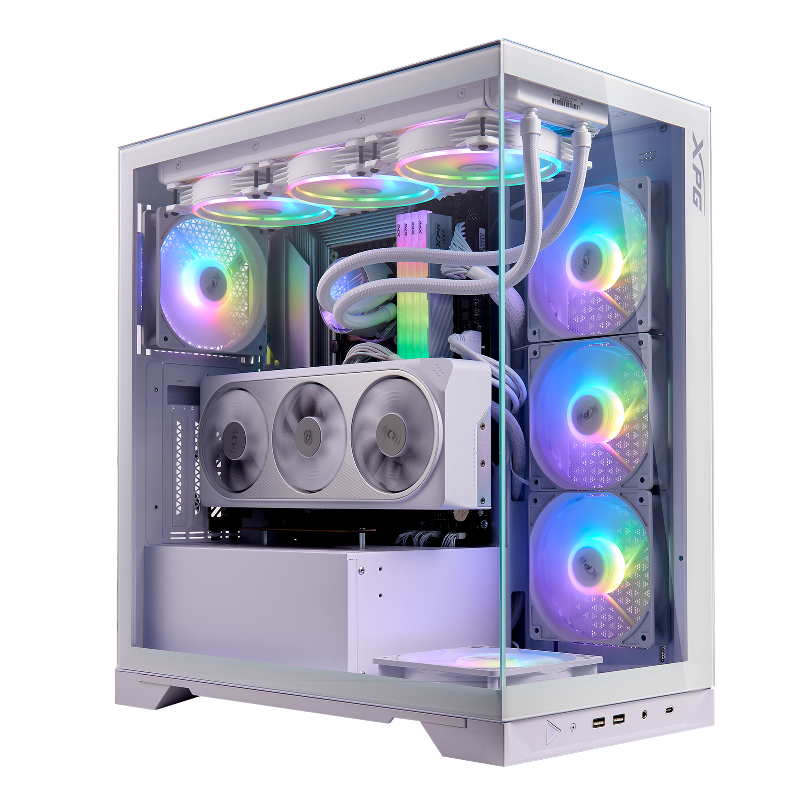 GABINETE ADATA XPG INVADER X BTF BLANCO + 5 FAN ARGB