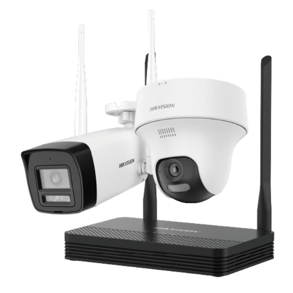 NVS Kit WiFi 4 MP 1 Cam Bullet + 1 Cam Turret NKS424W02H