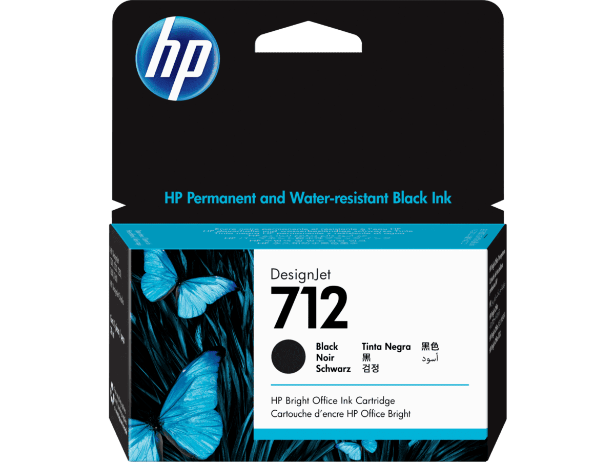 HP 712 38-ml Black Ink Cartridge