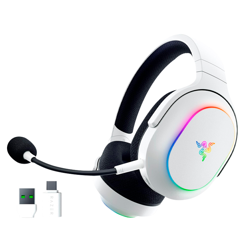 AURICULARES GAMER RAZER BARRACUDA X CHROMA WIRELESS WHITE